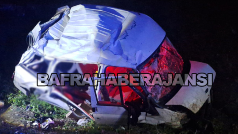 Bafra'da feci kaza 1 ölü 4 yaralı