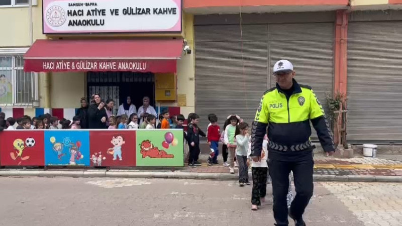 Bafra'da geleceğin bilinçli sürücüleri yetişiyor!