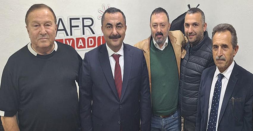 Ahmet Arıbaş, Bafra Gazeteciler Derneğini ziyaret etti
