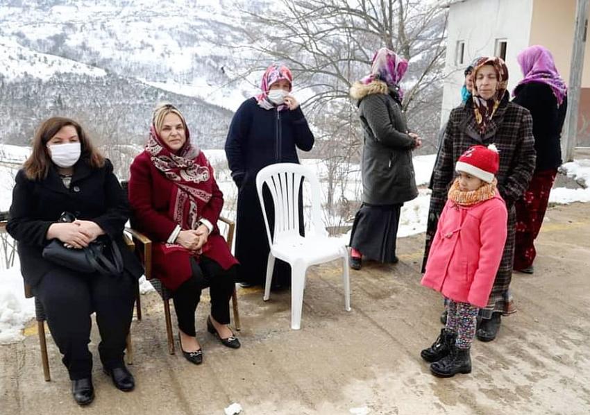 Hancıoğlu' dan  Sibel Şahin'in ailesine taziye ziyareti