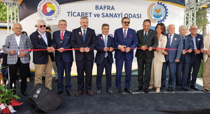 Bafra TSO Hizmet Binası Başkan Rıfat Hisarcıklıoğlu'nun katılımıyla Açıldı