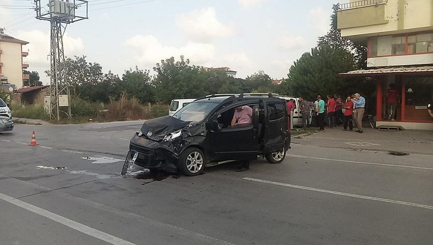 Bafra'da trafik kazası yaralılar var 
