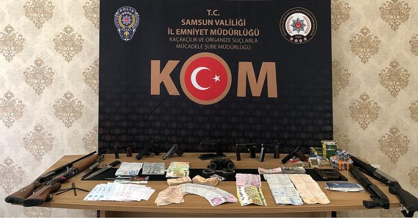 Samsun'da Suç örgütü operasyon düzenlendi