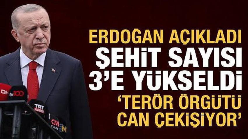 Cumhurbaşkanı Erdoğan, Pençe-Kilit operasyonundaki son durumu anlattı! 'Can çekişiyorlar