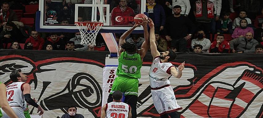 Samsunspor Basket takımı kendi sahasında Manisaya mağlup oldu