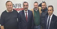 Ahmet Arıbaş, Bafra Gazeteciler Derneğini ziyaret etti