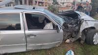 Bafra'da otomobil sürücüsü kaza yaptı, olay yerinden kaçtı