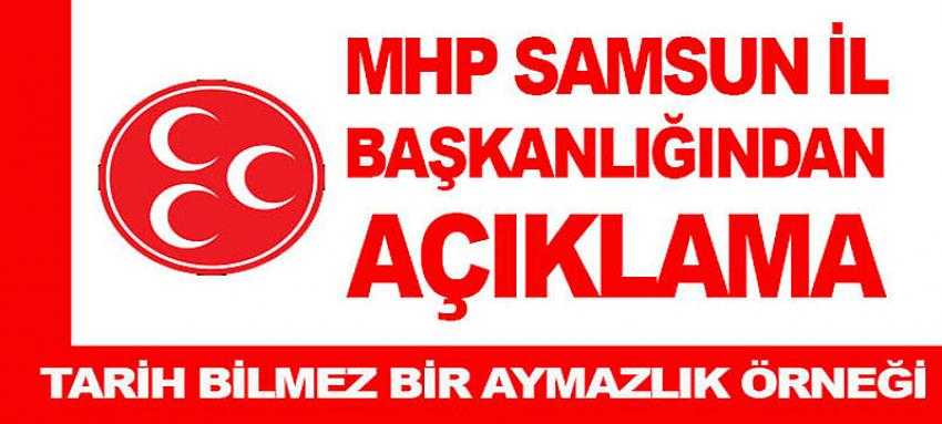 MHP Samsun İl Başkanlığı’ndan açıklama yaptı