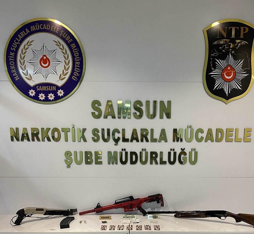 Samsun'da uyuturucu operasyonu 28 kişi gözaltına alındı.